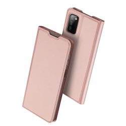   Dux Ducis Skin Pro Case Samsung Galaxy A02s/A03s oldalra nyíló tok, rozé arany