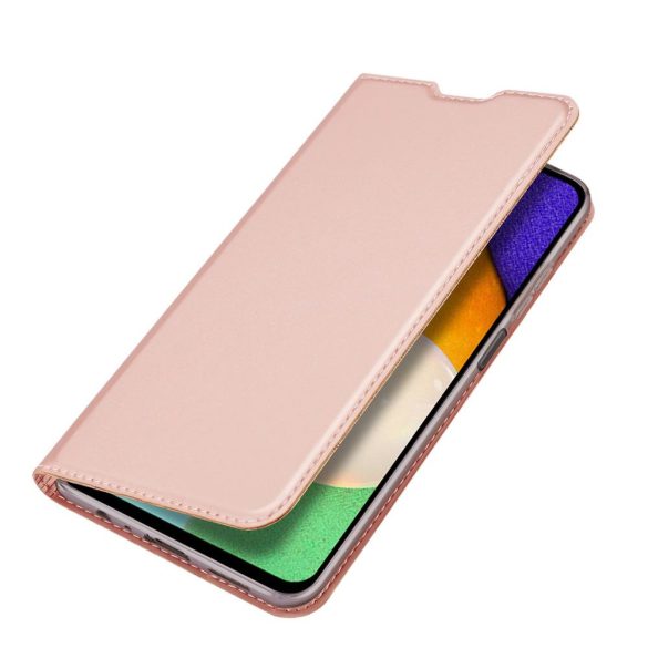 Dux Ducis Skin Pro Samsung Galaxy A02s/A03s oldalra nyíló tok, rozé arany