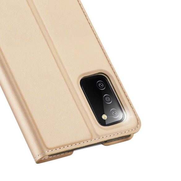 Dux Ducis Skin Pro Samsung Galaxy A02s/A03s oldalra nyíló tok, arany