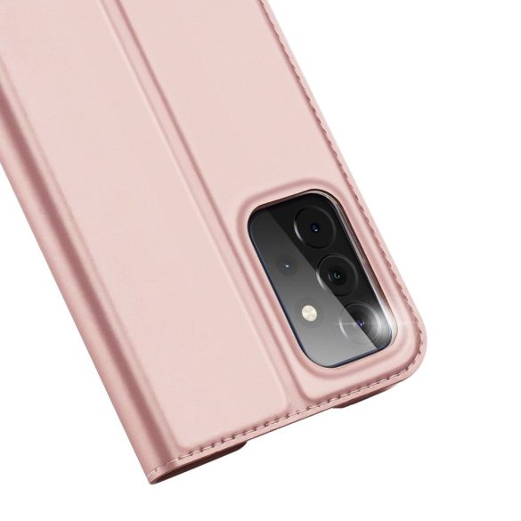 Dux Ducis Skin Pro Samsung Galaxy A72 4G/5G oldalra nyíló tok, rozé arany