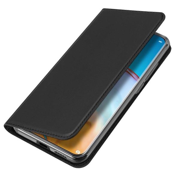 Dux Ducis Skin Pro Huawei P40 oldalra nyíló tok, fekete