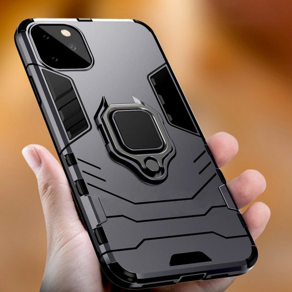 Armor Ring Xiaomi Mi 11 Ultra ütésálló hátlap, tok, fekete