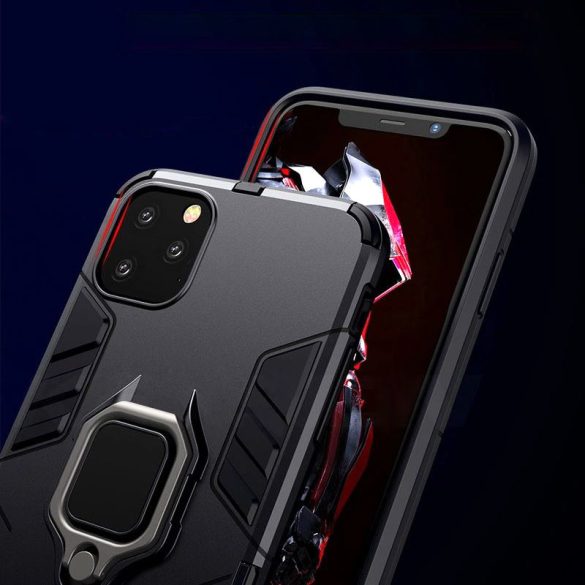 Armor Ring iPhone 13 Pro Max ütésálló hátlap, tok, fekete