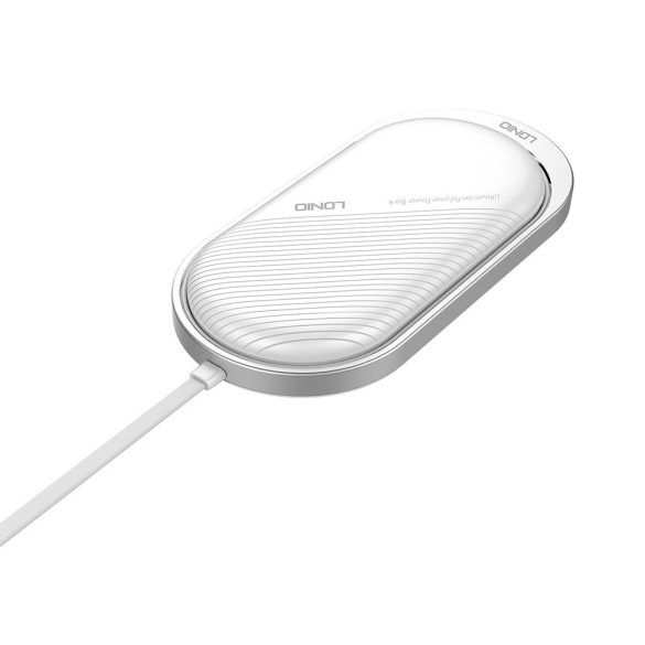 Ldnio PL1011 Power Bank hordozható külső akkumulátor, 2xUSB, USB/ Micro USB + USB/Lightning 10000mAh, fehér