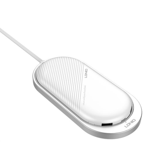 Ldnio PL1011 Power Bank hordozható külső akkumulátor, 2xUSB, USB/ Micro USB + USB/Lightning 10000mAh, fehér