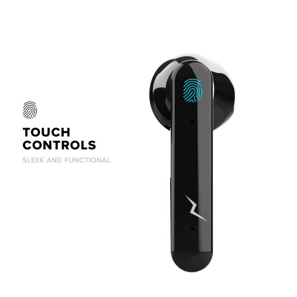 ZIZO PULSE Z6 vezeték nélküli bluetooth headset töltő tokkal és kábellel, fekete-piros