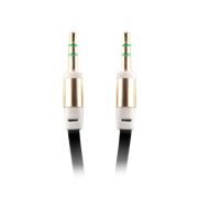  Audio kábel 3.5mm mini jack/3.5mm mini jack, 1m, fekete