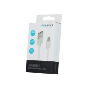   Forever Universal 2in1 Lightning-micro USB kábel Apple és Android készülékekhez, fehér