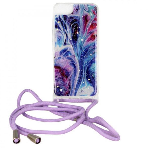 Rope Glitter case iPhone 11 Pro hátlap, tok, kék