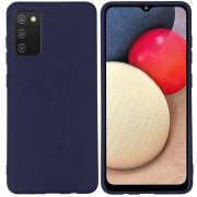   Silicone Case Samsung Galaxy A02S szilikon hátlap, tok, sötétkék