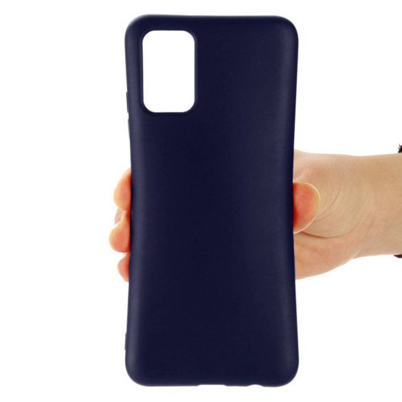 Silicone Case Samsung Galaxy A02S szilikon hátlap, tok, sötétkék