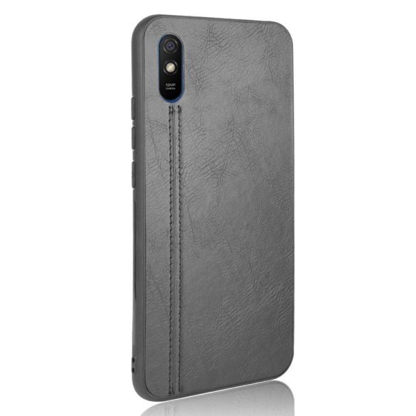 Leather Slim Case Xiaomi Redmi 9A/9AT/9i eredeti bőr, hátlap, tok, fekete