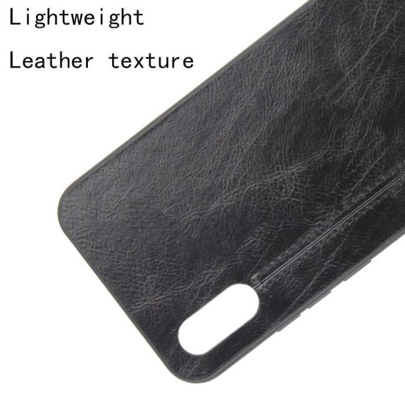 Leather Slim Case Xiaomi Redmi 9A/9AT/9i eredeti bőr, hátlap, tok, fekete