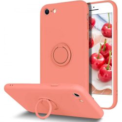   Silicone Ring Magnetic iPhone 7/8/SE (2020) hátlap, tok, rózsaszín