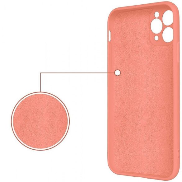 Silicone Ring Magnetic iPhone 11 Pro hátlap, tok, rózsaszín