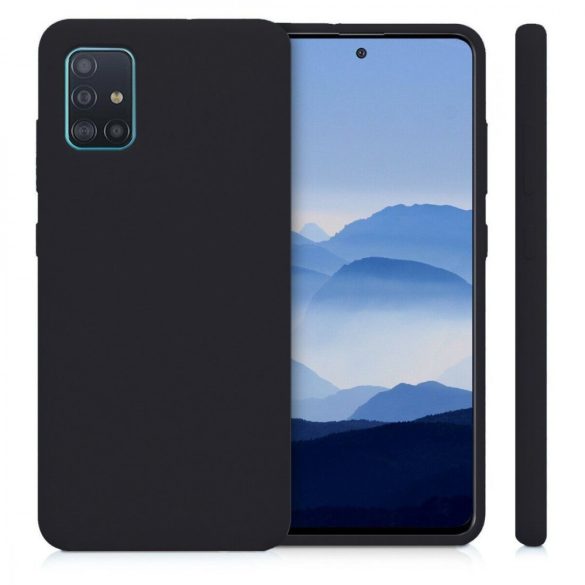 Xiaomi Mi Note 10 Matt szilikon tok, fekete