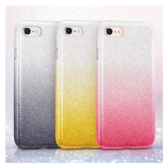 Glitter Case Xiaomi Mi Note 10 hátlap, tok, ezüst-arany