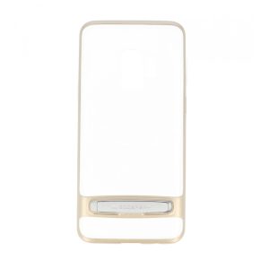 Jelly Case Dream Bumper Samsung Galaxy S9 Plus hátlap, tok kitámasztóval, átlátszó-arany