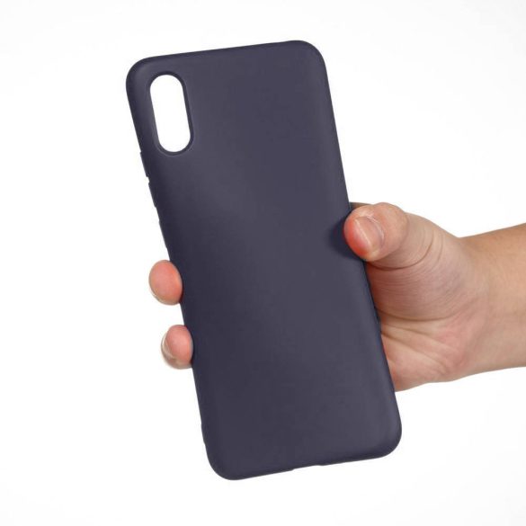 Silicone Case Xiaomi Redmi 9A/9AT/9i hátlap, tok, sötétkék