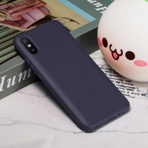 Silicone Case Xiaomi Redmi 9A/9AT/9i hátlap, tok, sötétkék