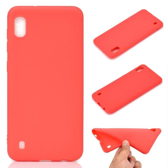 Samsung Galaxy A10 Silicone Case hátlap, tok, piros