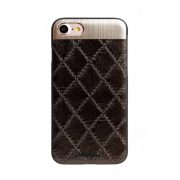   Uunique iPhone 7/8 Classic Bronze Quilted Hard Shell hátlap, tok, barna