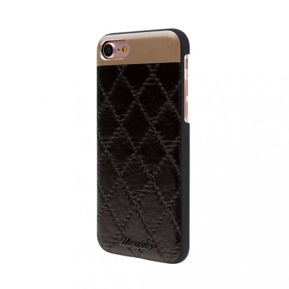 Uunique iPhone 7/8 Classic Bronze Quilted Hard Shell hátlap, tok, barna