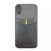   Uunique iPhone X/XS Reflect Pocket Hard Shell hátlap, tok, fekete