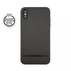   Uunique iPhone Xs Max Key Line II Saffiano Hard Shell hátlap, tok, fekete