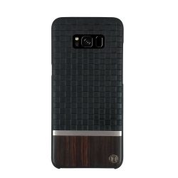  Uunique Samsung Galaxy S8 Mode Diamond Emboss & Rosewood Hard Shell hátlap, tok, fekete-barna