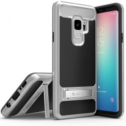   Zizo Hybrid Cover Samsung Galaxy S9 hátlap, tok, fekete-ezüst