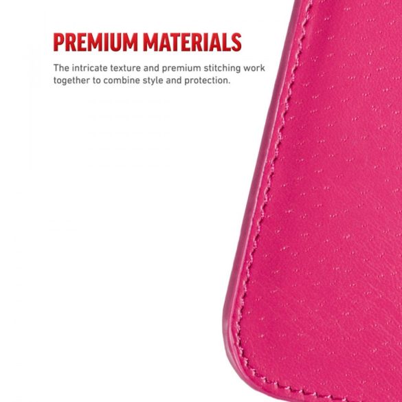 Zizo Diamond Bling Samsung Galaxy S9 oldalra nyíló tok, kártyatartóval, rózsaszín