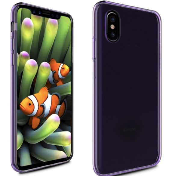 Zizo iPhone X/Xs TPU szilikon hátlap, tok, lila