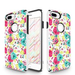   Zizo Sleek Hybrid Design iPhone 7 Plus/8 Plus hátlap, tok, virágmintás