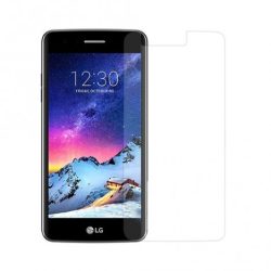   Log-on LG K8 (2017) kijelzővédő edzett üvegfólia (tempered glass) 9H keménységű (nem teljes kijelzős 2D sík üvegfólia), átlátszó