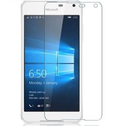   Log-on Microsoft Lumia 640XL kijelzővédő edzett üvegfólia (tempered glass) 9H keménységű (nem teljes kijelzős 2D sík üvegfólia), átlátszó