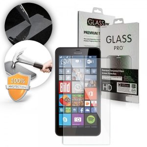 Microsoft Lumia 640 LCD Glass Screen kijelzővédő edzett üvegfólia (tempered glass) 9H keménységű (nem teljes kijelzős 2D sík üvegfólia), átlátszó
