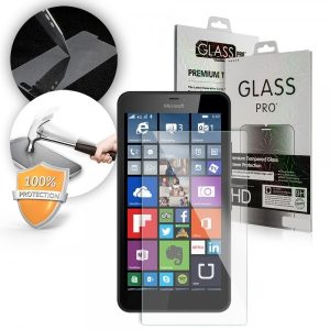 Microsoft Lumia 640 XL LCD Glass Screen kijelzővédő edzett üvegfólia (tempered glass) 9H keménységű (nem teljes kijelzős 2D sík üvegfólia), átlátszó