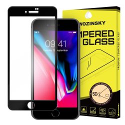   Wozinsky PRO+ iPhone 7 Plus/8 Plus Glass Screen 5D Full Glue teljes kijelzős edzett üvegfólia, 9H keménységű, fekete