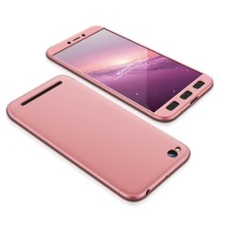 Full Body Case 360 Xiaomi Redmi 5A hátlap, tok, rozé arany