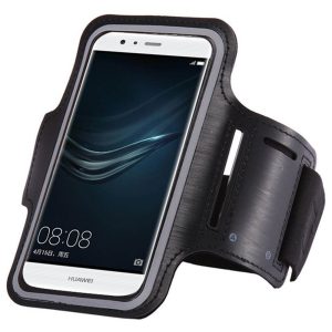 HT Universal Running Armband univerzális futó telefon karpánt 6 colos méretig, fekete