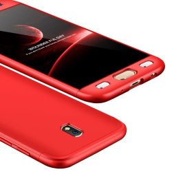   Full body Case 360 Samsung Galaxy J7 (2017) hátlap, tok, piros