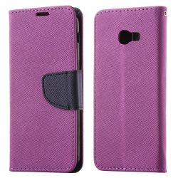 Smart Fancy Case Huawei P20 oldalra nyíló tok, lila-fekete