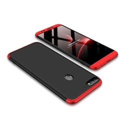   Full Body Case 360 Huawei Y7 Prime (2018)/ Y7 (2018) hátlap, tok, fekete-piros