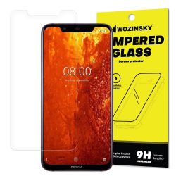   Wozinsky Nokia 8.1/X7 kijelzővédő edzett üvegfólia (tempered glass) 9H keménységű (nem teljes kijelzős 2D sík üvegfólia), átlátszó