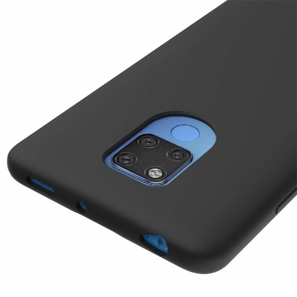 Silicone Flexible Rubber Huawei Mate 20 szilikon hátlap, tok, fekete