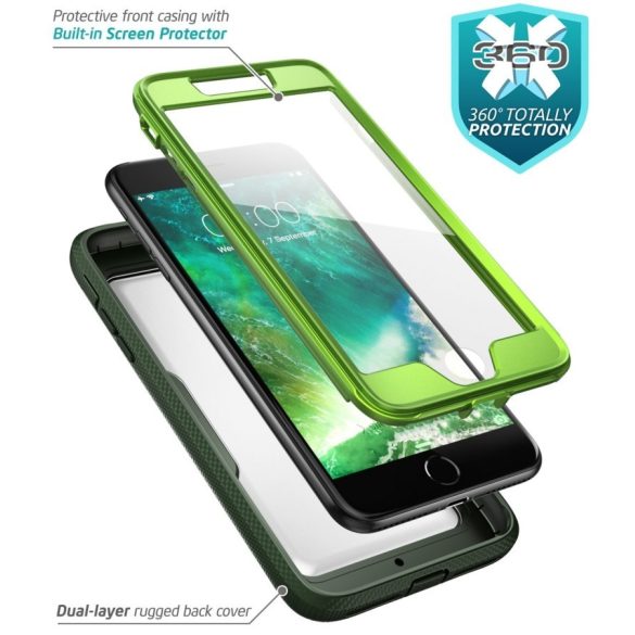 i-Blason iPhone 7 Plus Magma Dual Layer Full Body tok, zöld