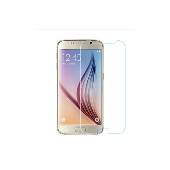 Samsung Galaxy S6 Edge Plus edzett üvegfólia (tempered glass) )9H keménységű (nem teljes kijelzős 2D sík üvegfólia), átlátszó